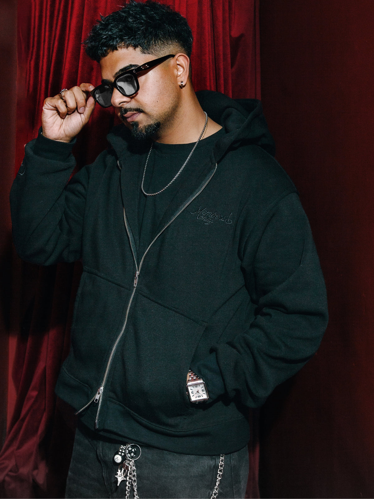 Midnight Street Zipper Hoodie