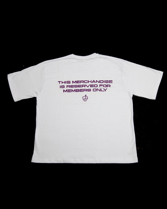 Reserved Tee - White/Purple